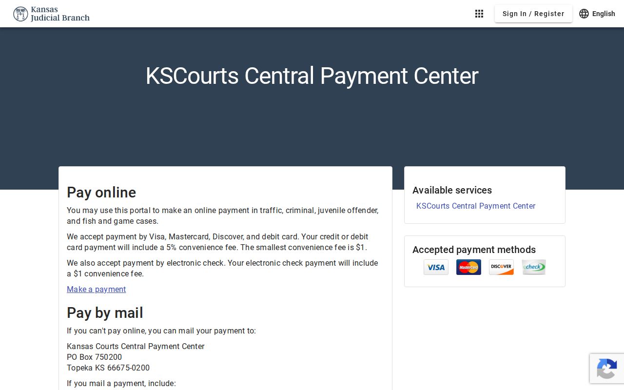Iuka court records payment route linked by Kansas courts