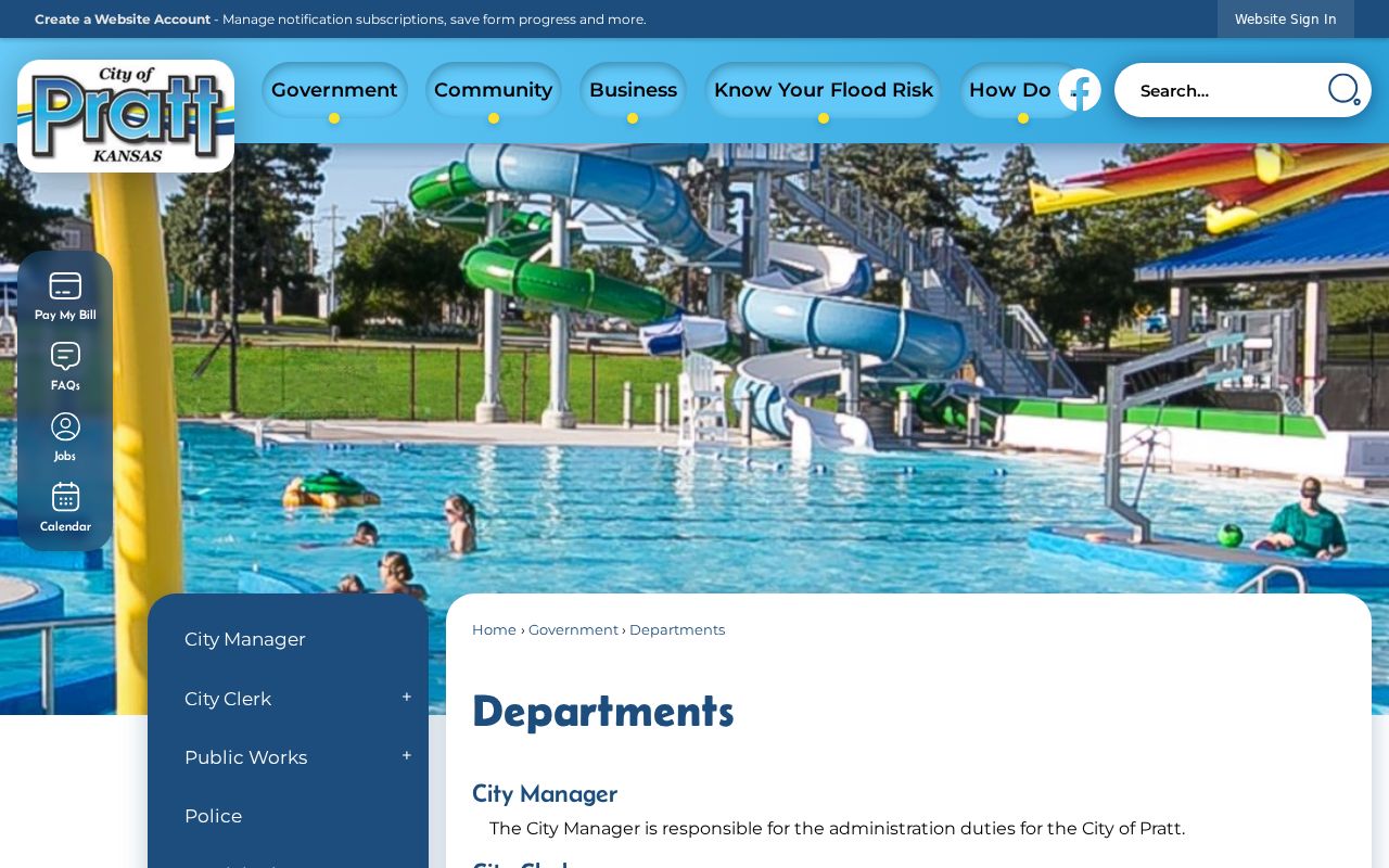City of Pratt municipal court department information