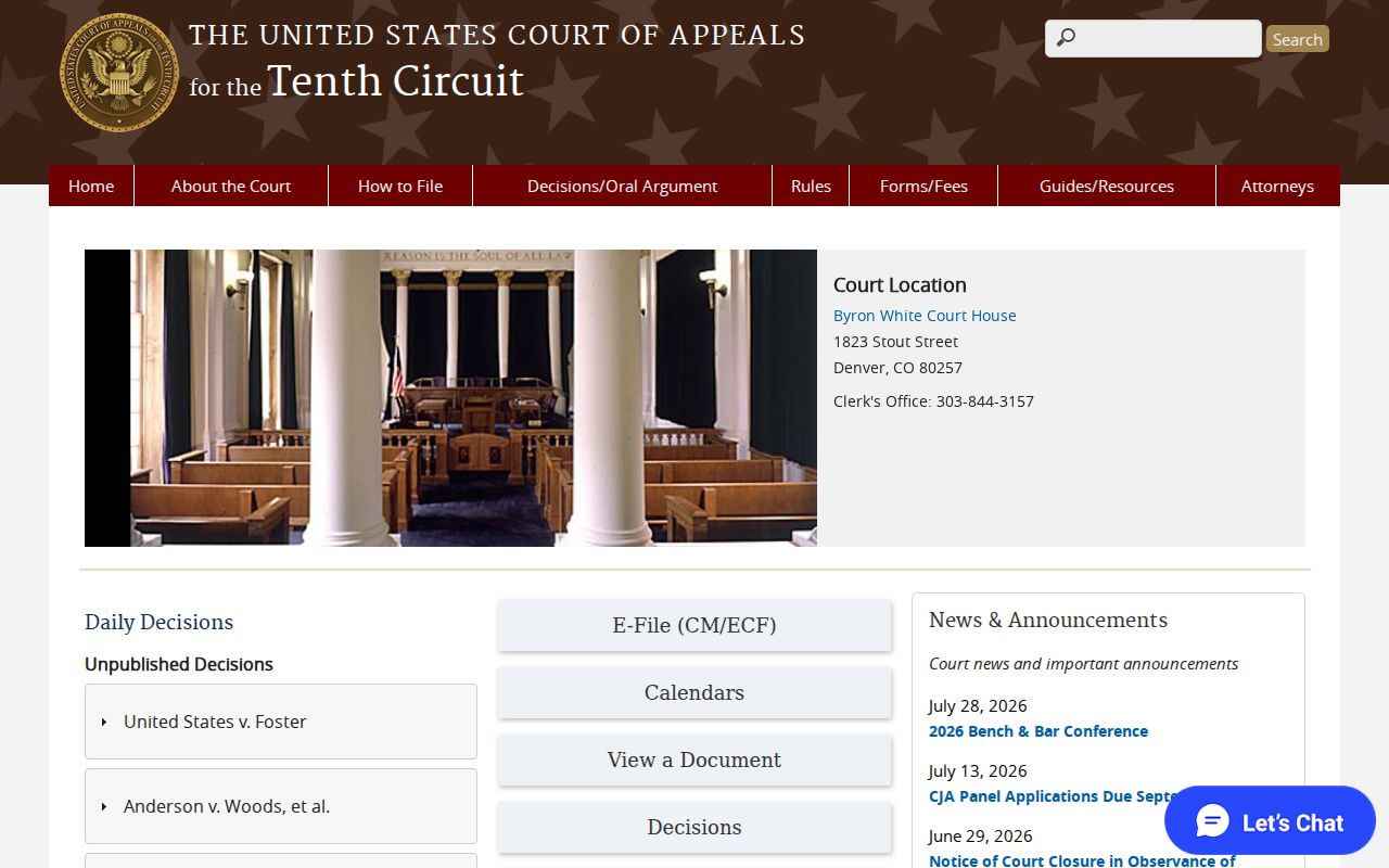 Tenth Circuit route for Sawyer-related federal appeals